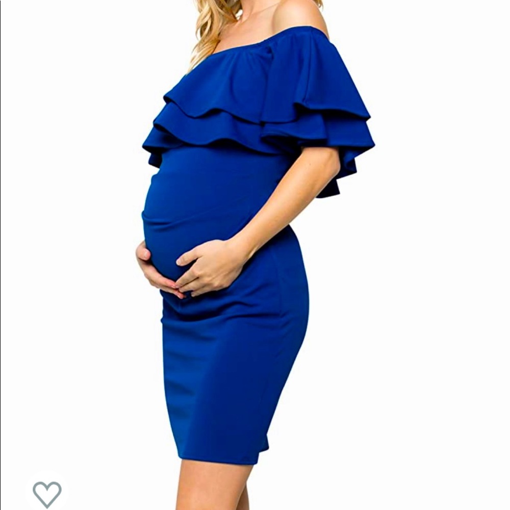 New with Tags Maternity off the shoulders dress